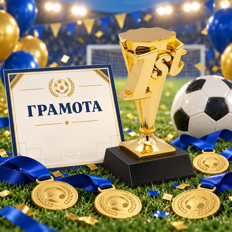 Футболен рожден ден в София с MFS - купа и медали за рожденика